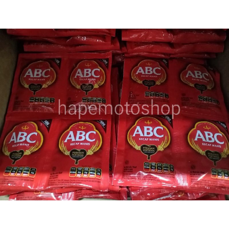 

Kecap Manis ABC 15ml ( 1 renceng 12 sachet )