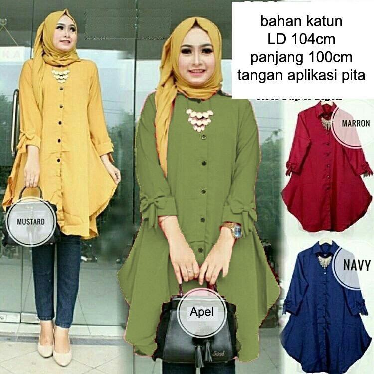 TUNIK GLORIA BAHAN KATUN/ GLORYA TUNIK WANITA