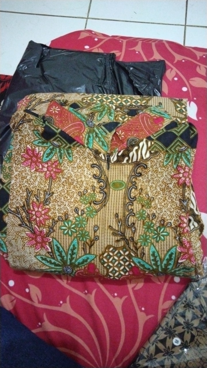 Ms Gamis Batik Sriwedari Maxi Bumil/busui Katun Sogan Allsize & Jumbo