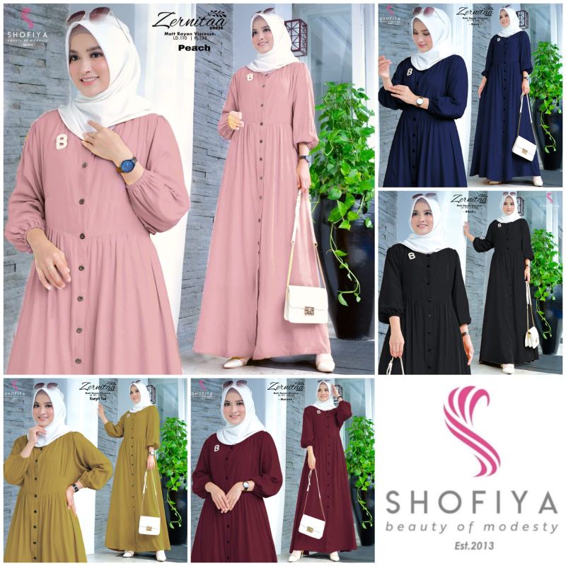 GAMIS FASHION WANITA ZERNITA DRESS BY SHOFIYA