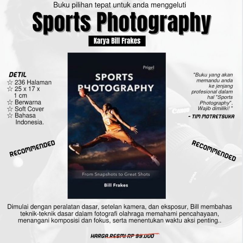Buku Fotografi Sports Photography | Fotografi Olahraga Original