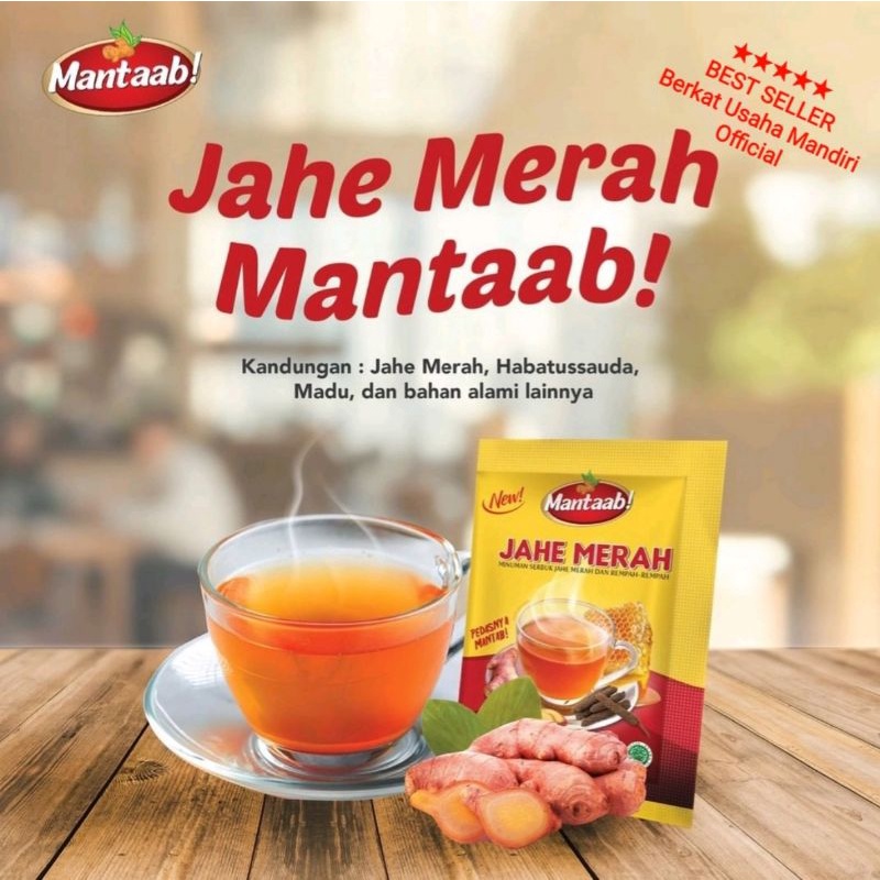 Jahe Merah Mantab &amp; Mantab Jeruk Nipis isi kemasan sachet