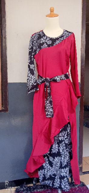 Maura Couple Sania Ruffle Batik Couple Ori Ndoro Jowi Garansi Termurah Shopee Kebaya Modern Seno 215