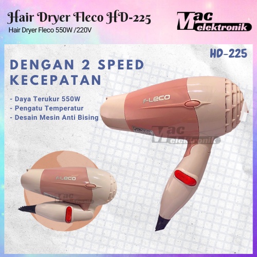 Hair Dryer Alat Pengering Rambut Lipat Mini 550 Watt