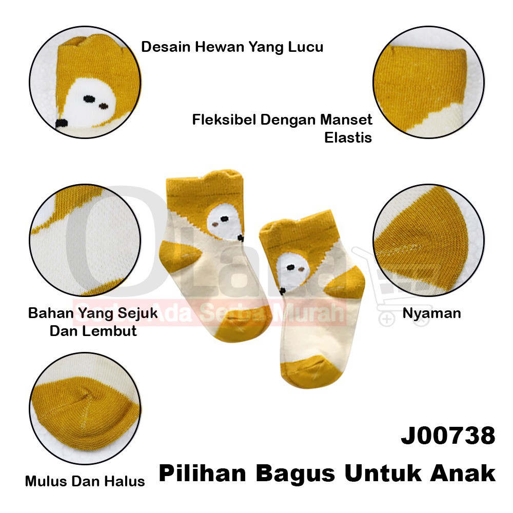 KAOS KAKI BAYI 3D ISI 5PCS