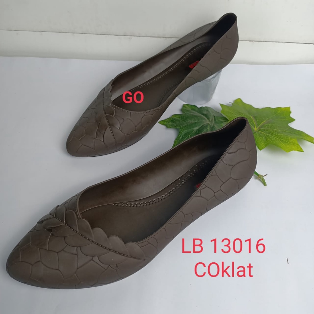 gof NEW ERA LB 13016 Sepatu Jelly Wanita Sepatu Kerja Sendal Wanita Wedges Selop Karet Jelly