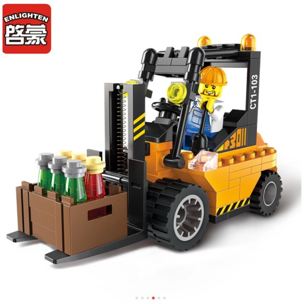 Enlighten 1103 City Car Truck Construction Blocks Bricks