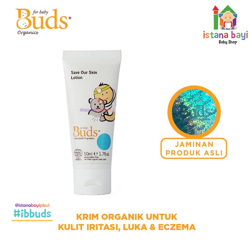 Buds Save Our Skin Lotion Cherish 50 ml - krim perawatan bayi