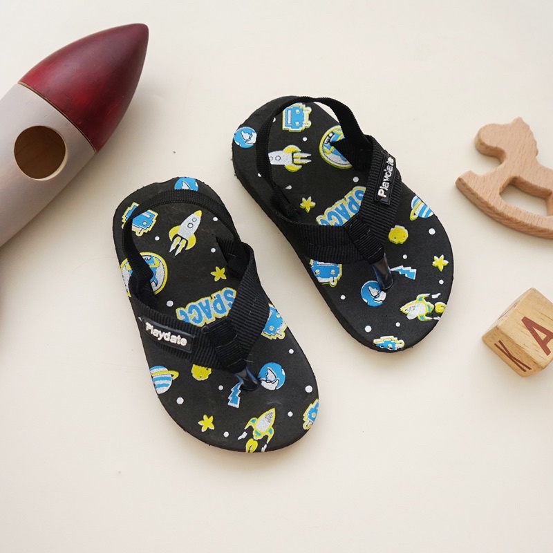 Sepatu Sandal Anak Bayi Laki Laki Cowok 1 2 Tahun SPACE Sendal Bayi Antislip