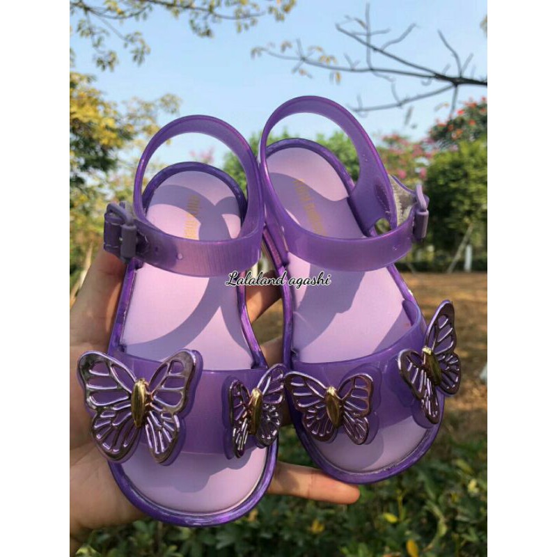 sepatu mini melissa /sepatu jelly anak/mini melissa kupu/mini mel mar fly inf