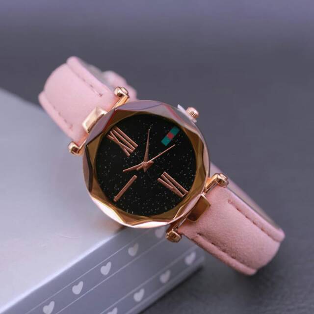 Jam tangan wanita gu*ci tali kulit