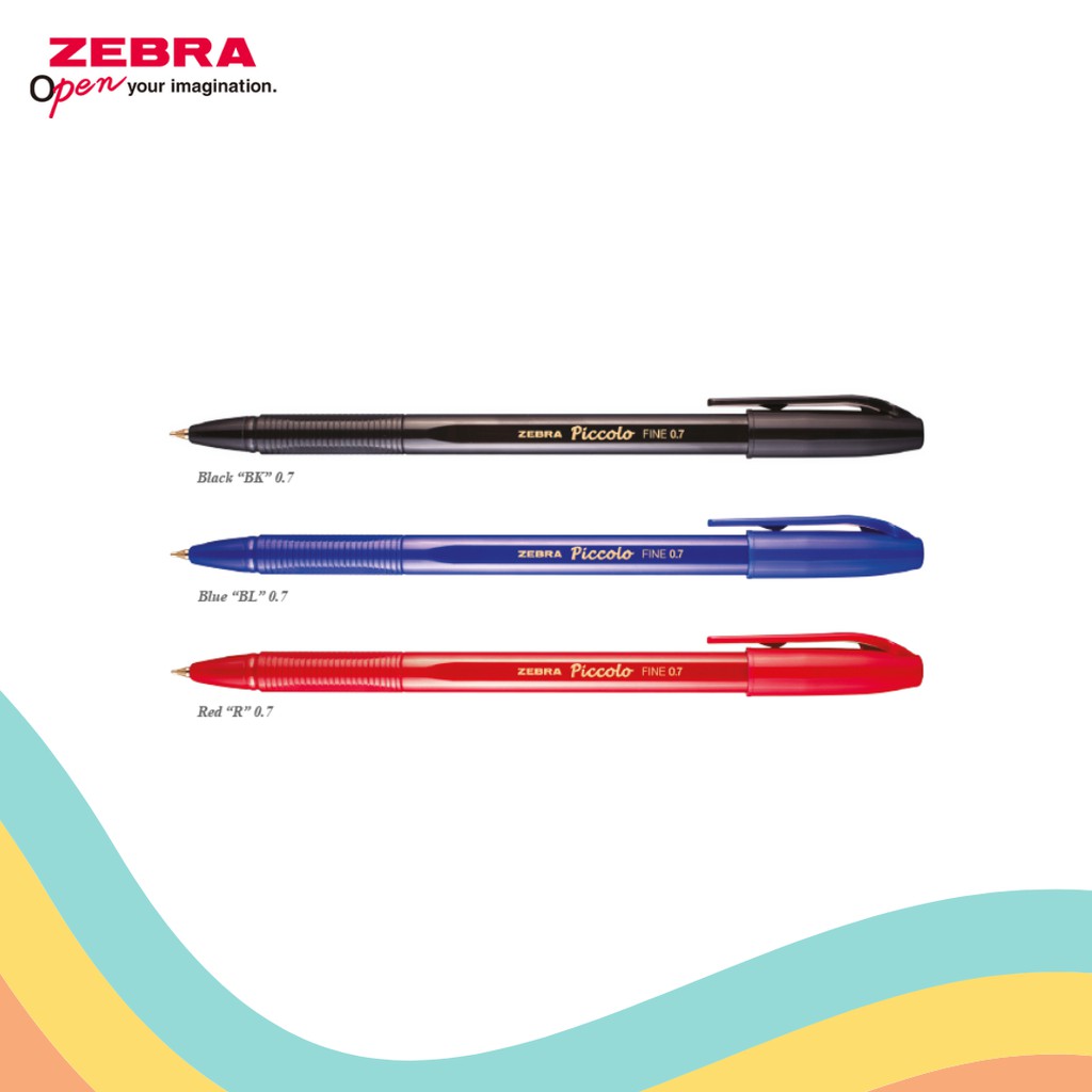 

BALLPOINT ZEBRA PICCOLO SOLID (12 PCS)