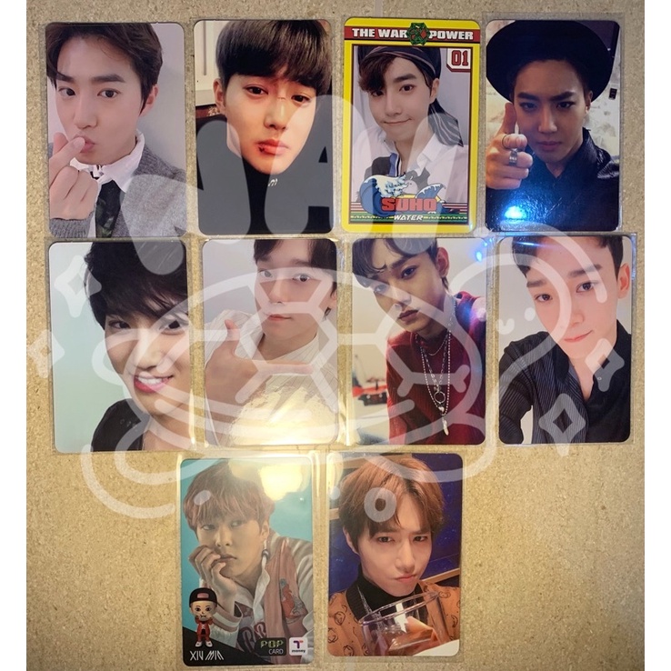 PHOTOCARD SUHO XIUMIN CHEN EX’ACT, LOVE SHOT, LOTTO, SELF POTRAIT, ACE KIT, DONT MESS UP MY TEMPO, P