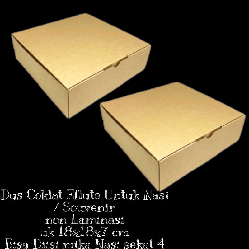 

Dus Coklat Nasi Eflute / Dus Nasi Coklat / Kue uk 18,20,22 (50pcs)