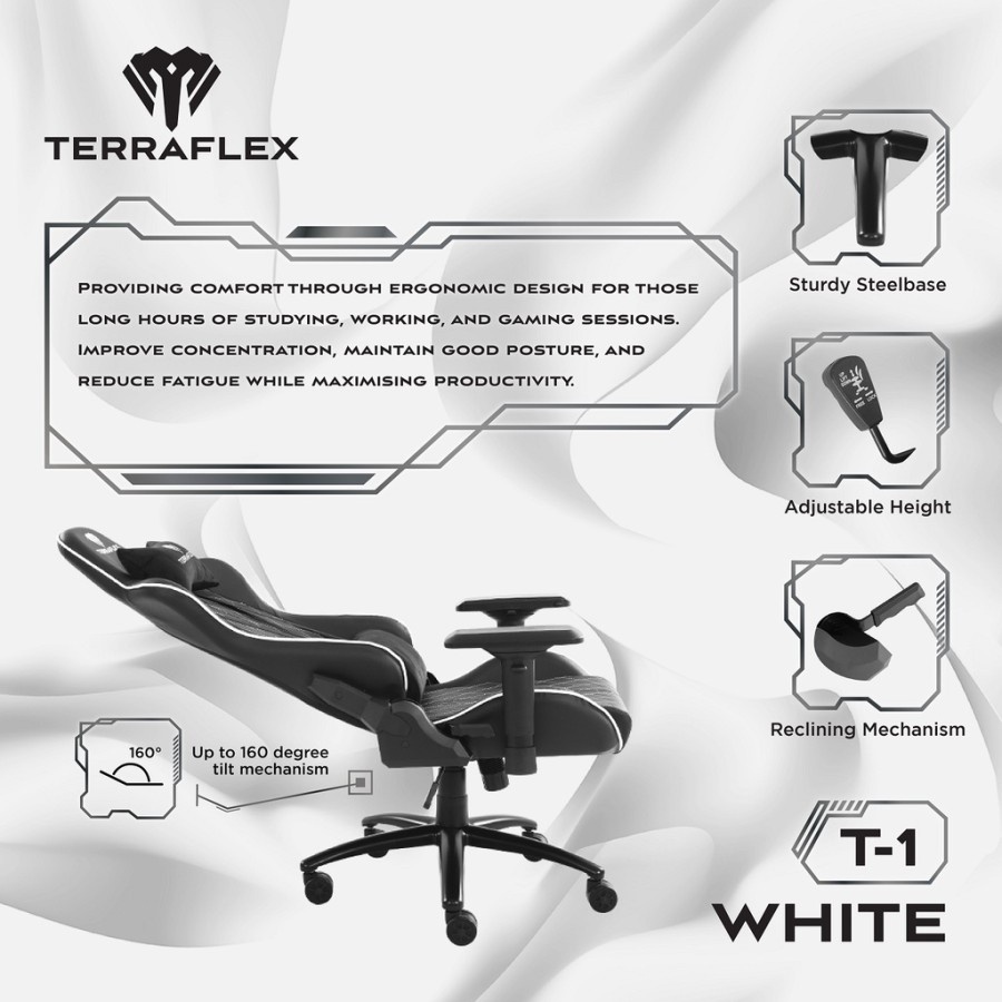 Terraflex T1 / T-1 4D Gaming Chair / Kursi Gaming