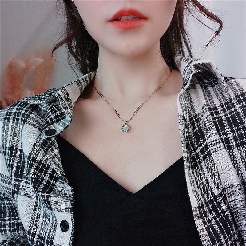 ESGE KALUNG WANITA KOREA (AGACIA) / KALUNG TITANIUM ANTI KARAT LIONTIN WANITA RANTAI KALUNG WANITA TRENDY KALUNG KOREA KALUNG HIP HOP KALUNG PANJANG KALUNG CANTIK KALUNG MURAH KALUNG WANITA MURAH KALUNG RANTAI PANJANG LIONTIN TERKINI KALUNG KOREA CANTIK