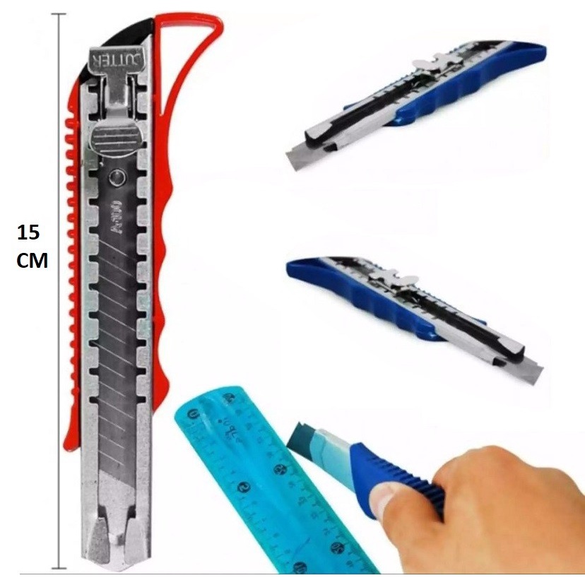 Pisau Cutter Besar 18mm Kater Pemotong Kertas Super Tajam Murah