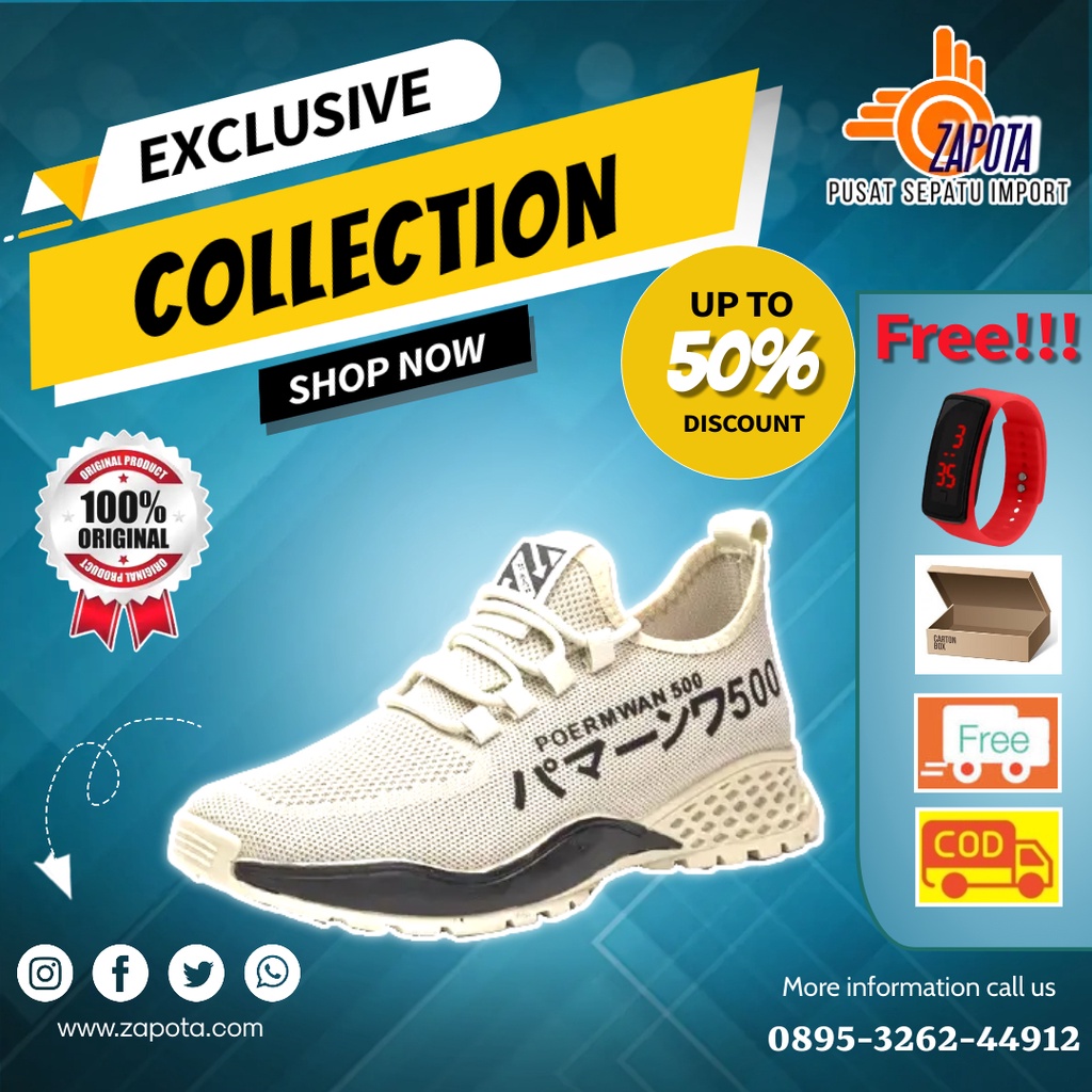Sepatu Sneakers Pria Import Original 100% Asli Casual Slip On Vans Korea Jepang China Keren Terlaris