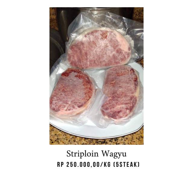 

Striploin wagyu
