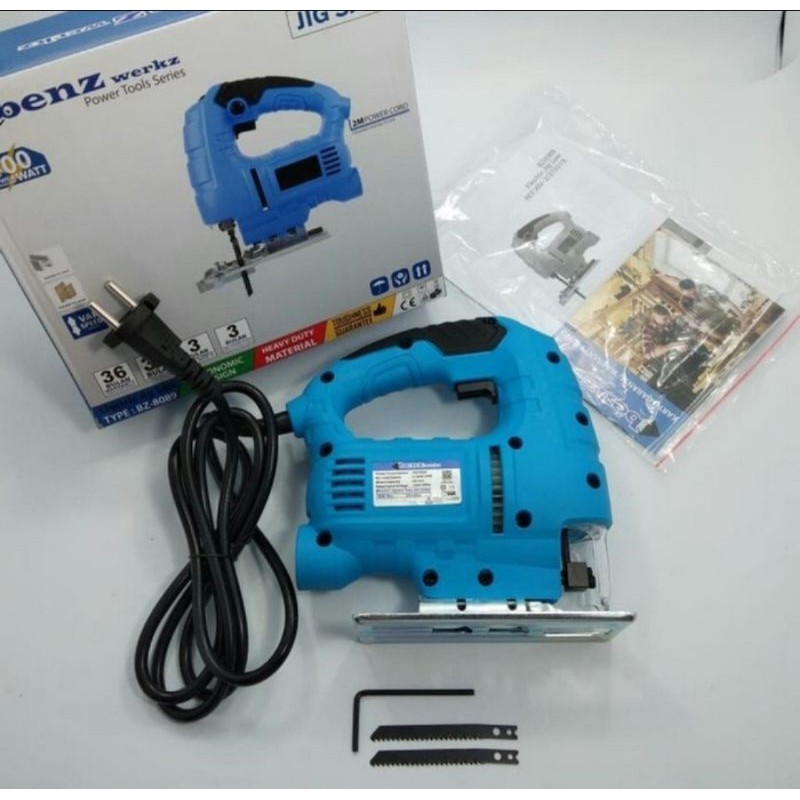 BZ-8089 MESIN GERGAJI TANGAN JIGSAW KAYU 400 WATT BENZ WERKZ BZ 8089