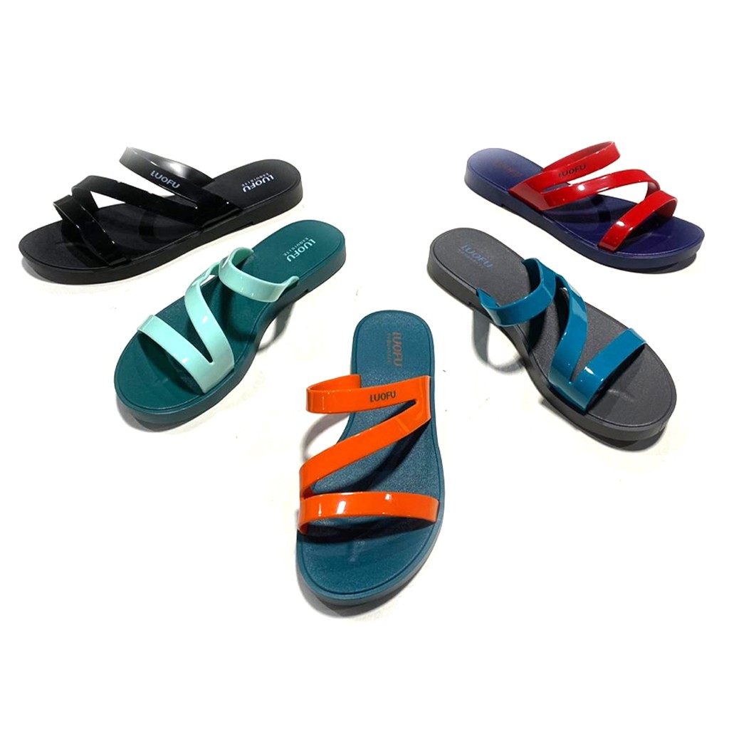 Luofu Sandal Jelly Karet Kokop Z F2317-BW (AA3)