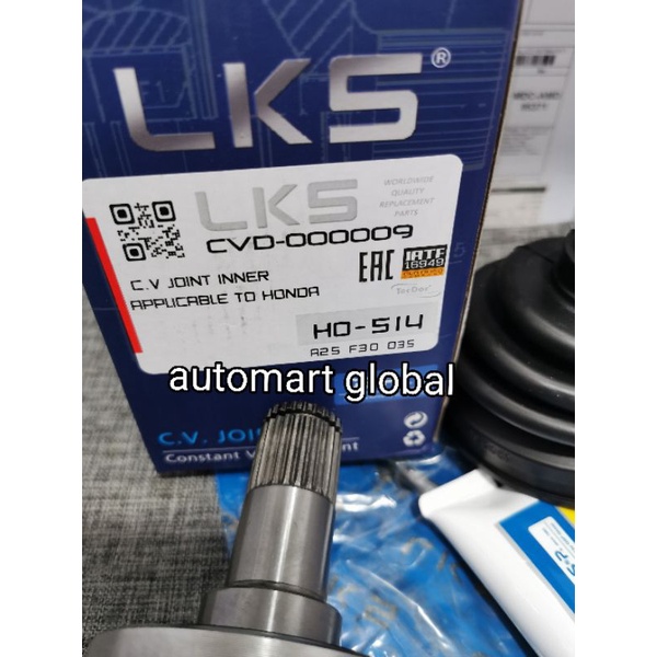 cv joint dalam honda Accord 82-84