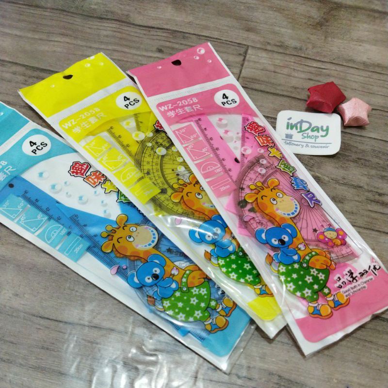 Paket Penggaris / Ruler Set | INDAY SHOP