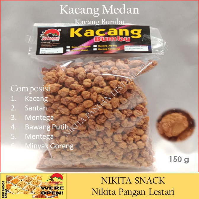 Kacang medan 150 g , gurih , kacang oven , Murah , Snack ringan DIFA Shop