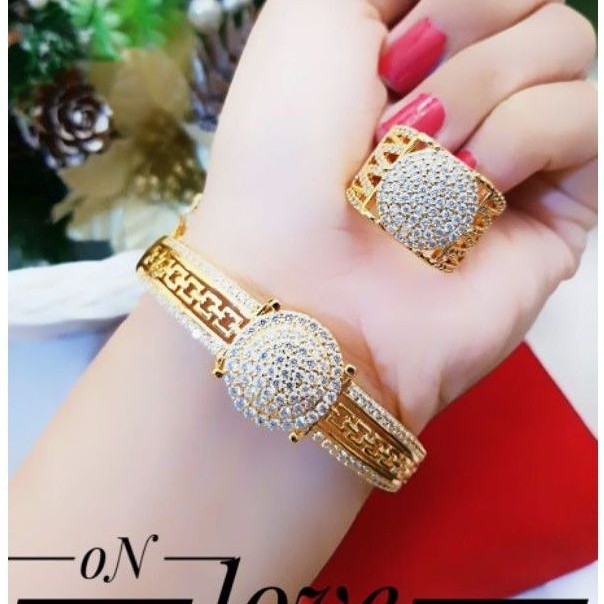 Xuping set gelang dan cincin 1478