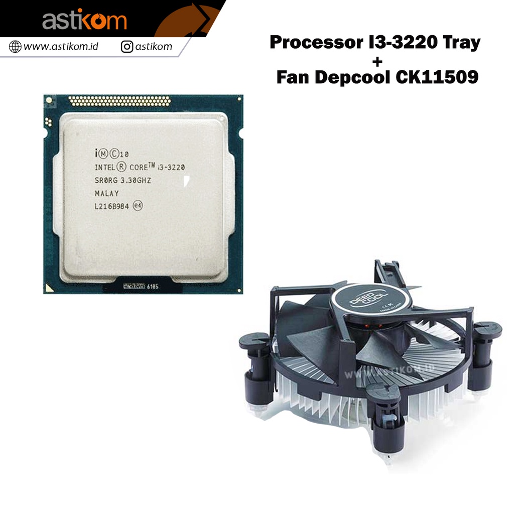 Processor Intel I3 3220 Tray + Fan Processor Deepcool CK11509 115x