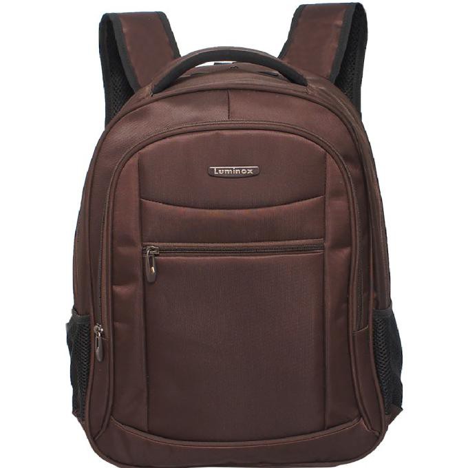 Luminox Tas Ransel Laptop - Tas Pria BackPack GGBC+BagCover - Cokelat