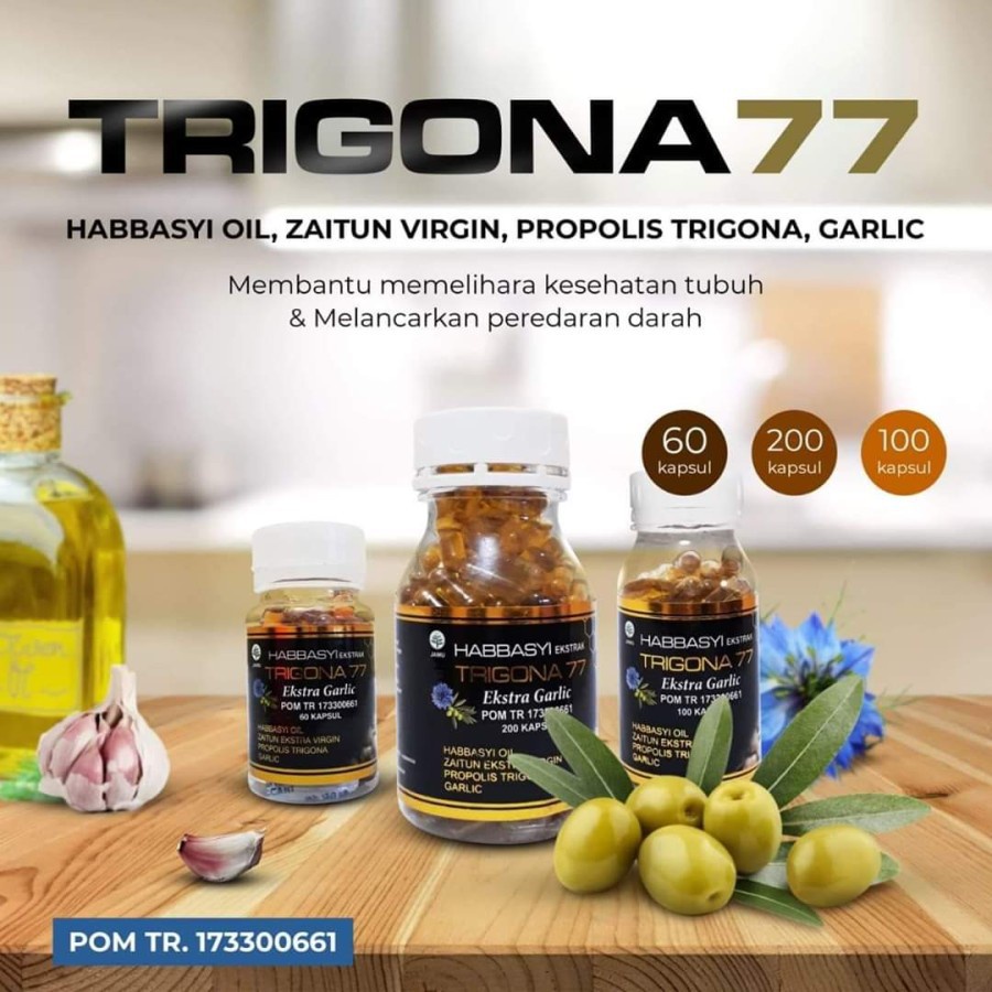 Habbatussauda Extra Garlic Propolis Trigona 77 Original Asli