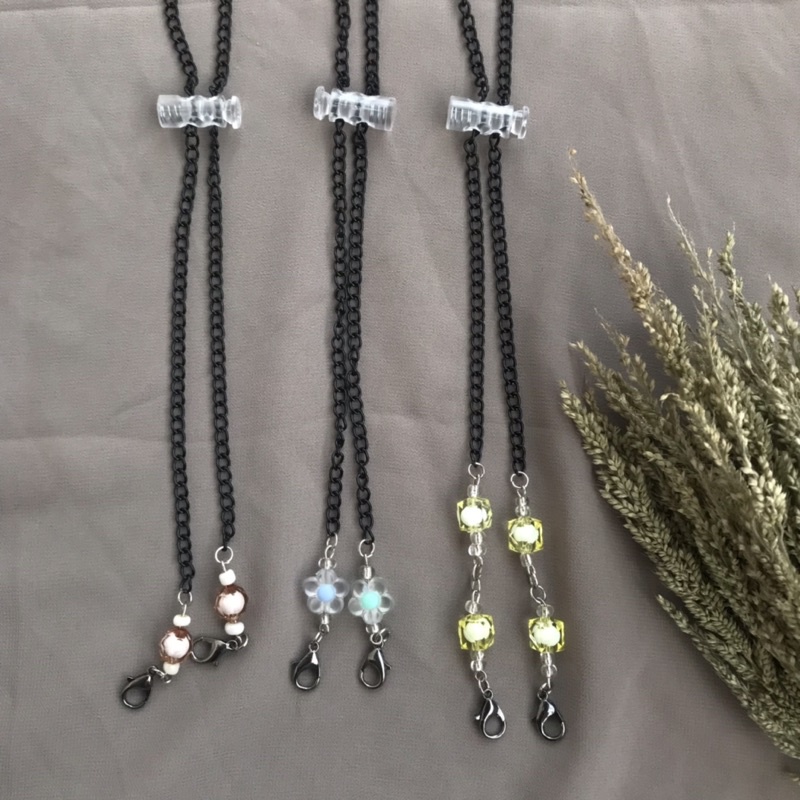 Strap Masker Hijab | kalung Masker Hijab 2in1 | Strap Masker Rantai