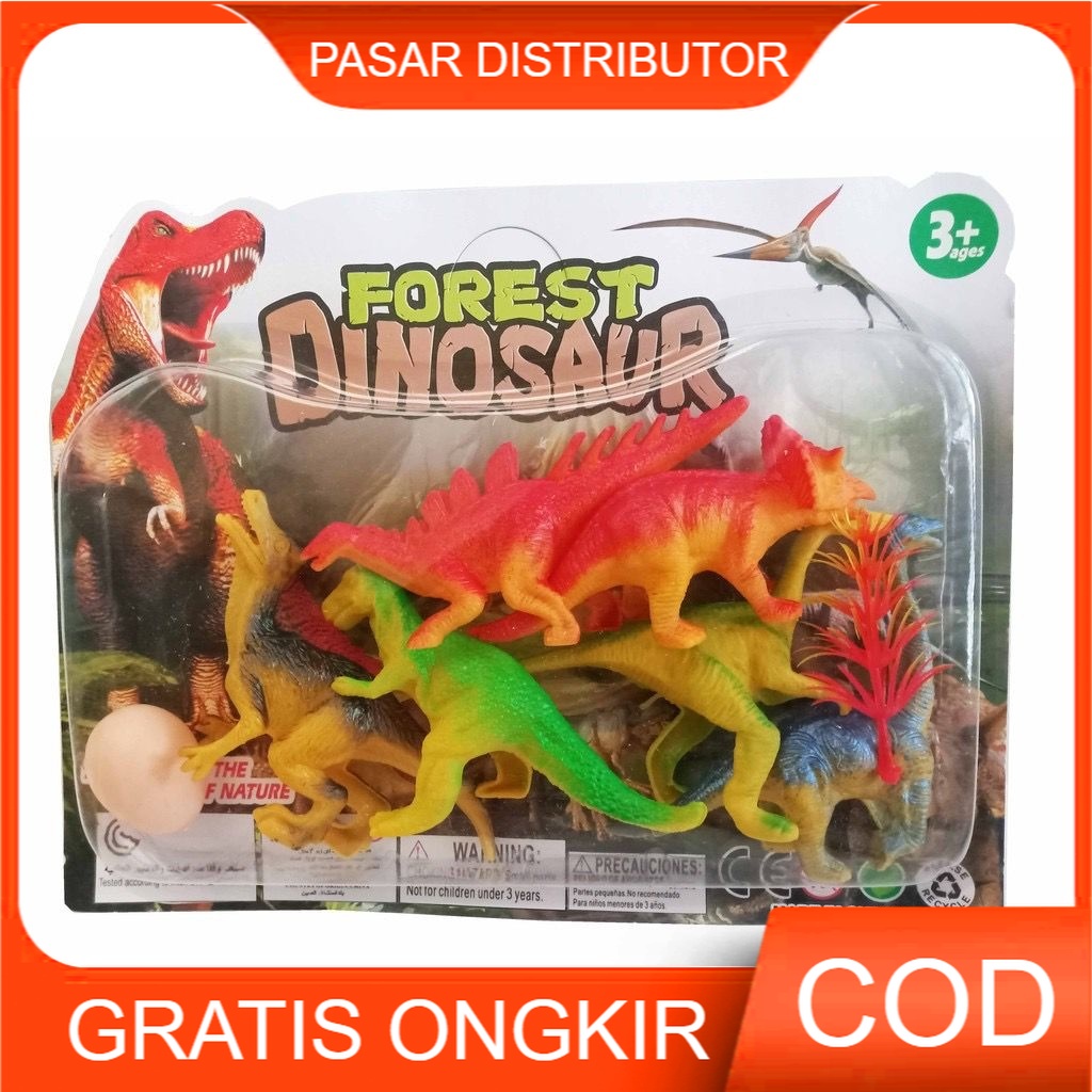 Mainan Dino Mainan Anak Figure Forest Dinosaur Miniatur Hewan Purba Mainan Dino