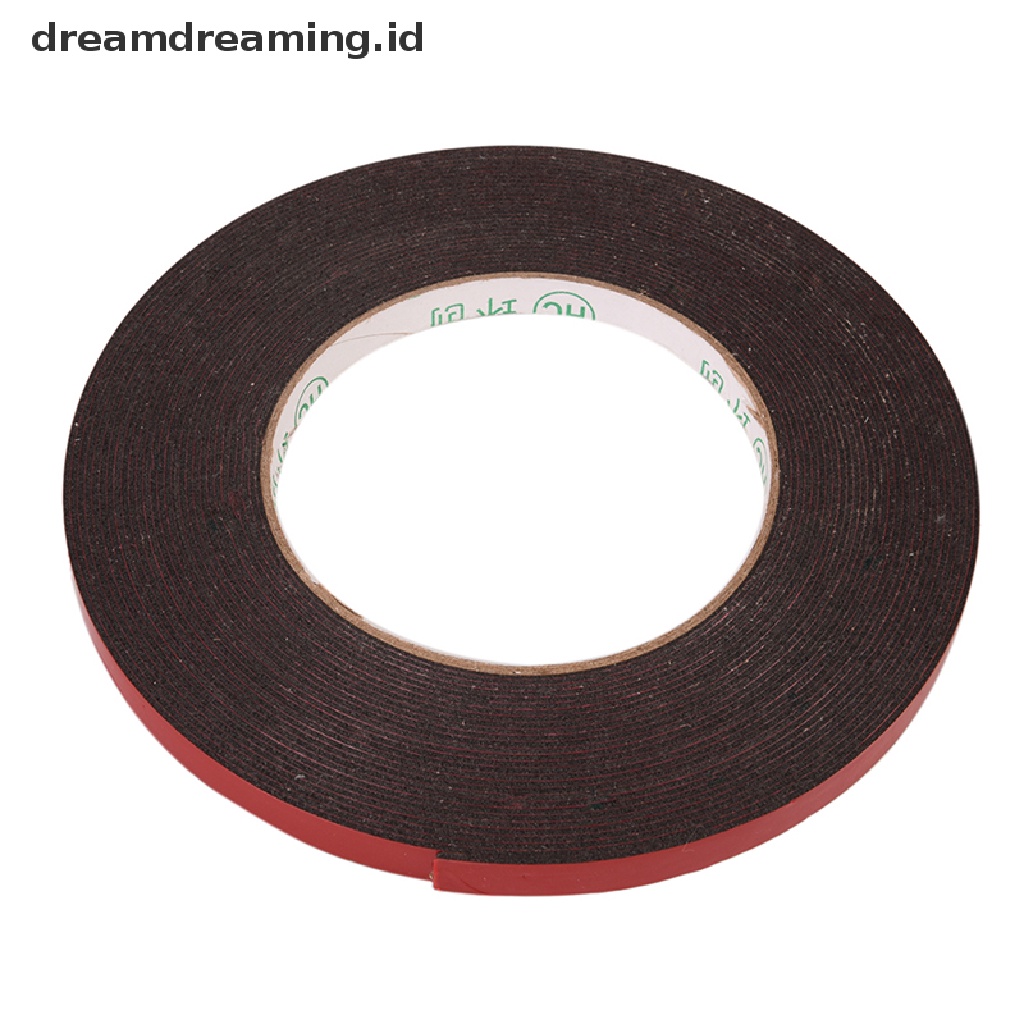 (Dreamdreaming.Id) Double Tape Permanen Kuat Panjang 10m Warna Merah