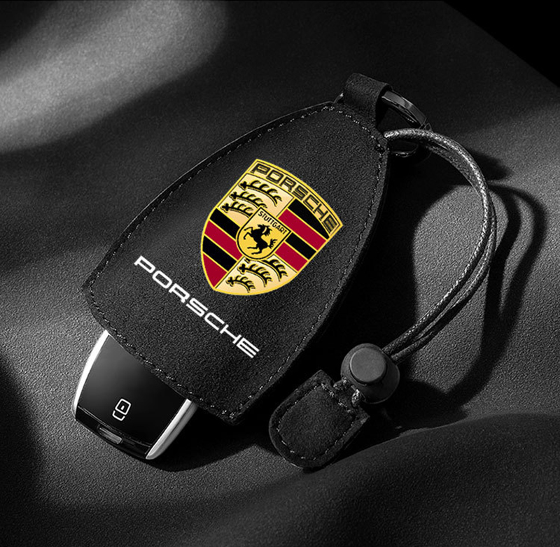 Suede Car key bag Universal fob for Porsche Car Key Case