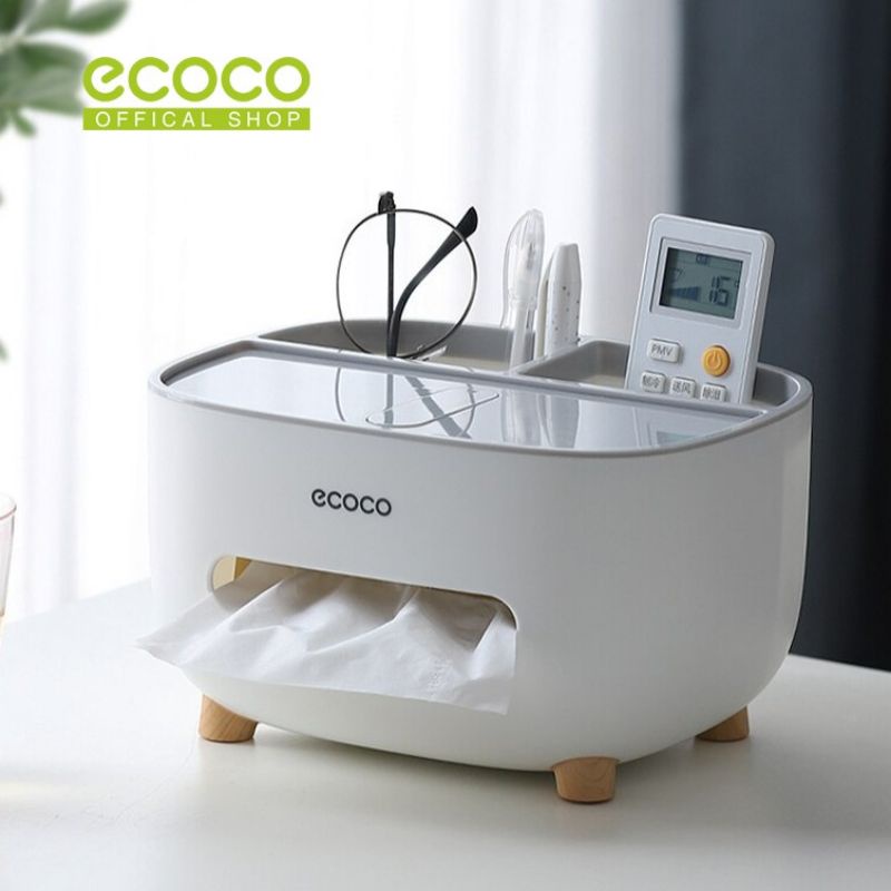 ECOCO Tissue Box - Kotak Tempat tisu meja office desk organizer