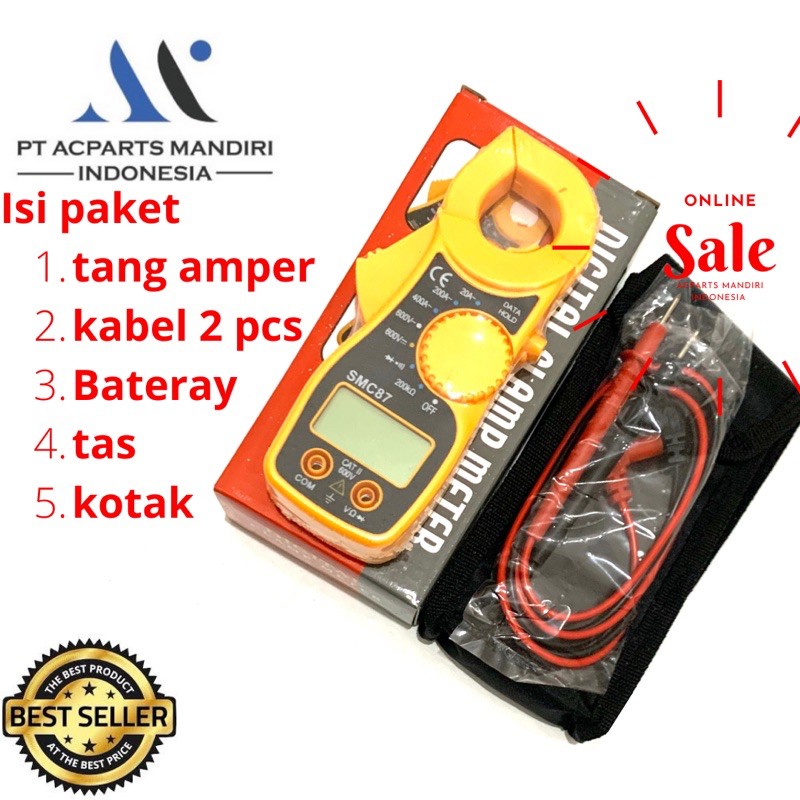 DIGITAL CLAMP METER TANG AMPER BAGUS BERKUALITAS ( SMC-87 )