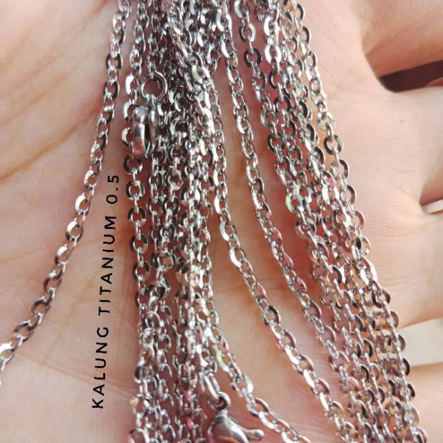 KALUNG TITANIUM NURI KACA KALUNG ANTI KARAT UKURAN 0.5