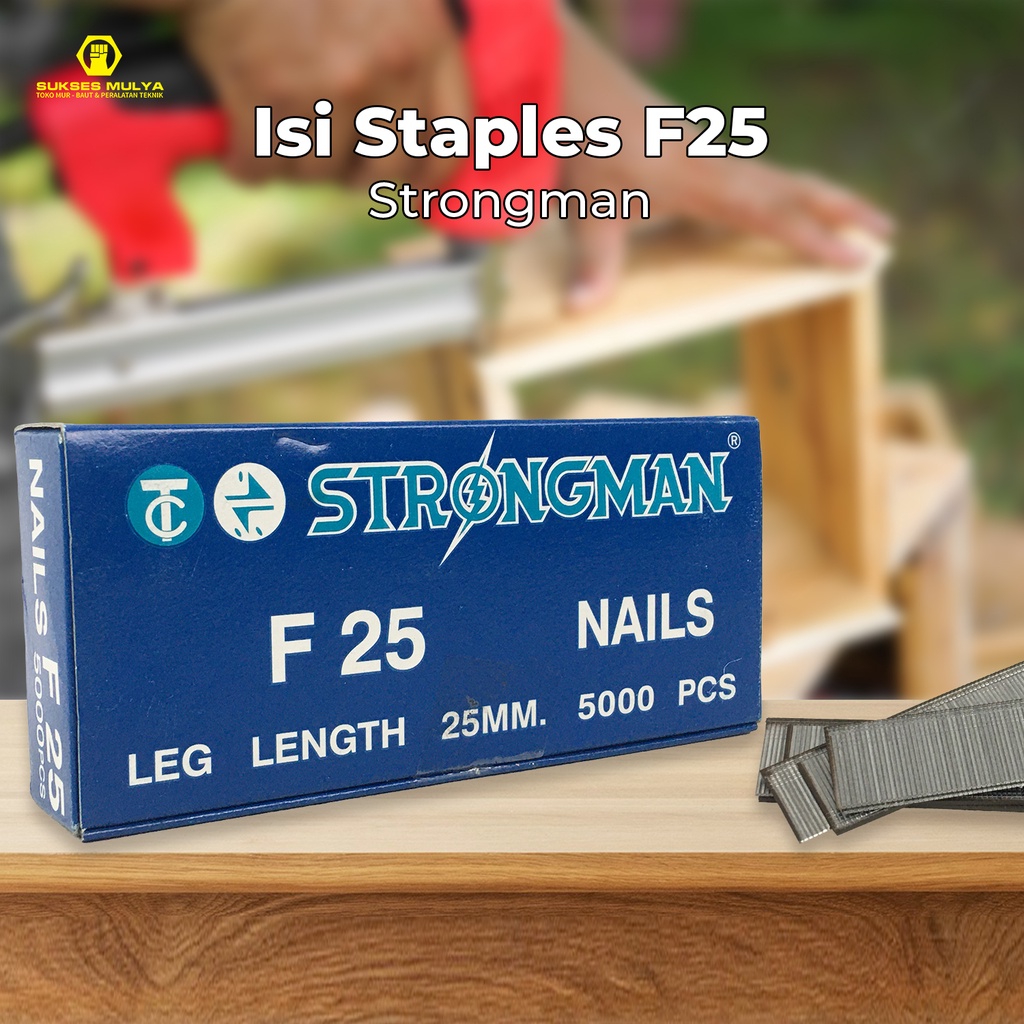 Isi Staples / Paku Tembak F25 Strongman