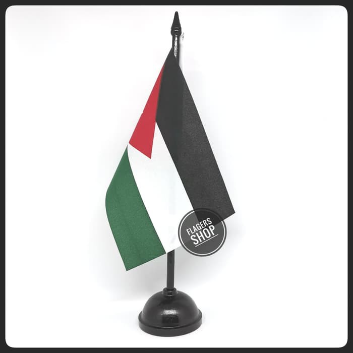 

Bendera Meja Yordania/Jordan + Tiang Kayu
