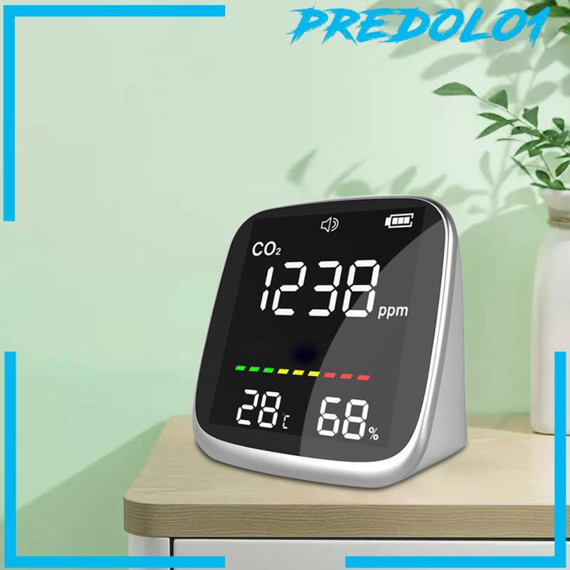 (Predolo1) Co2 Termometer Detektor Ambient Co2 Portable Untuk Ruang Kelas