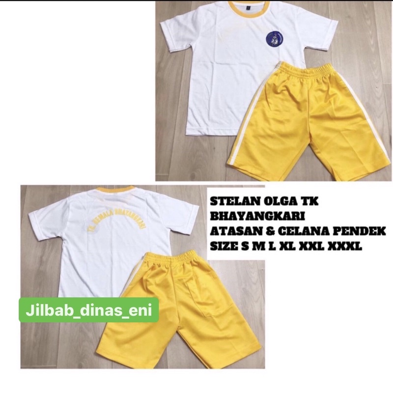 STELAN OLGA TK BHAYANGKARI ATASAN & CELANA PENDEK