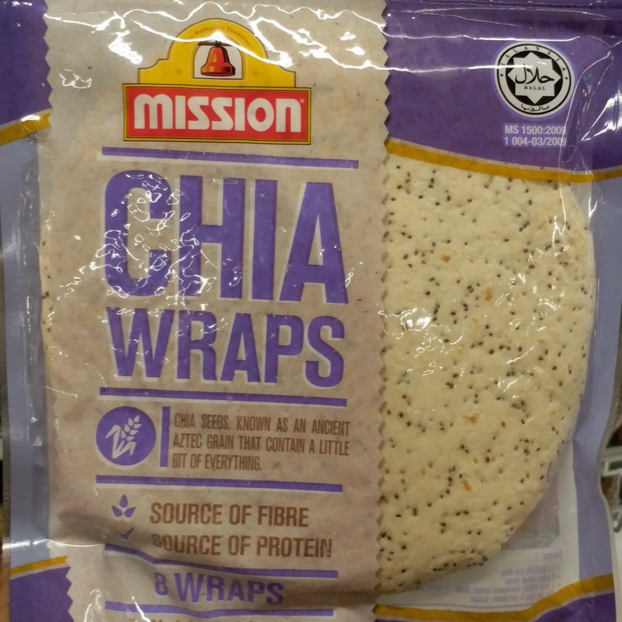 

Mission Chia Wraps Parata Roti Canai Chapatti