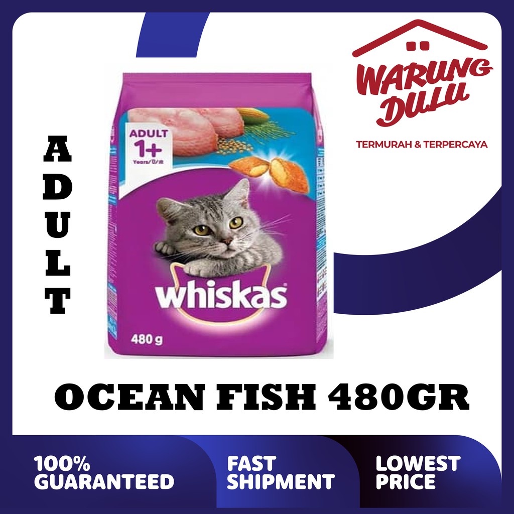 WHISKAS OCEAN FISH 480GR