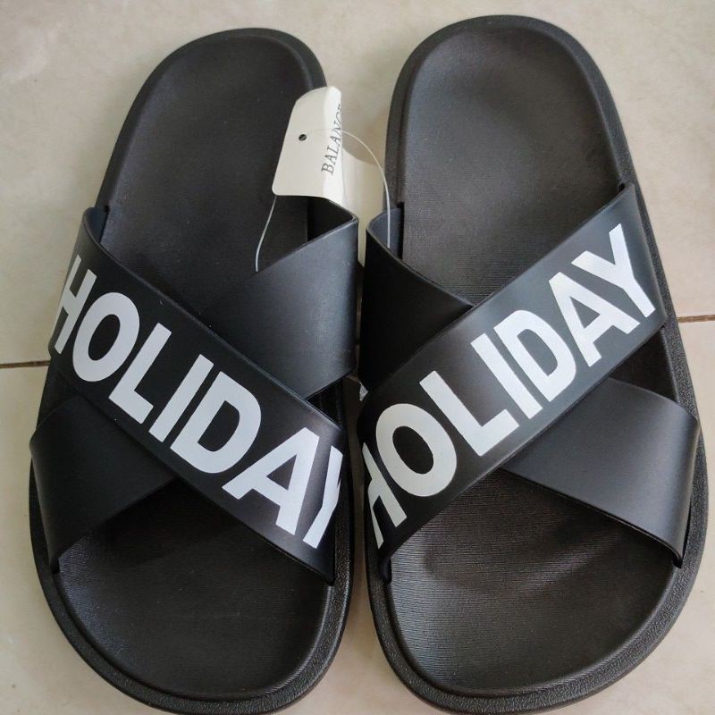 12.12 Birthday Sale New BLC 1969 Sandal Jelly Cuted ✓COD bacadeskripsi-Polos Holiday-Black