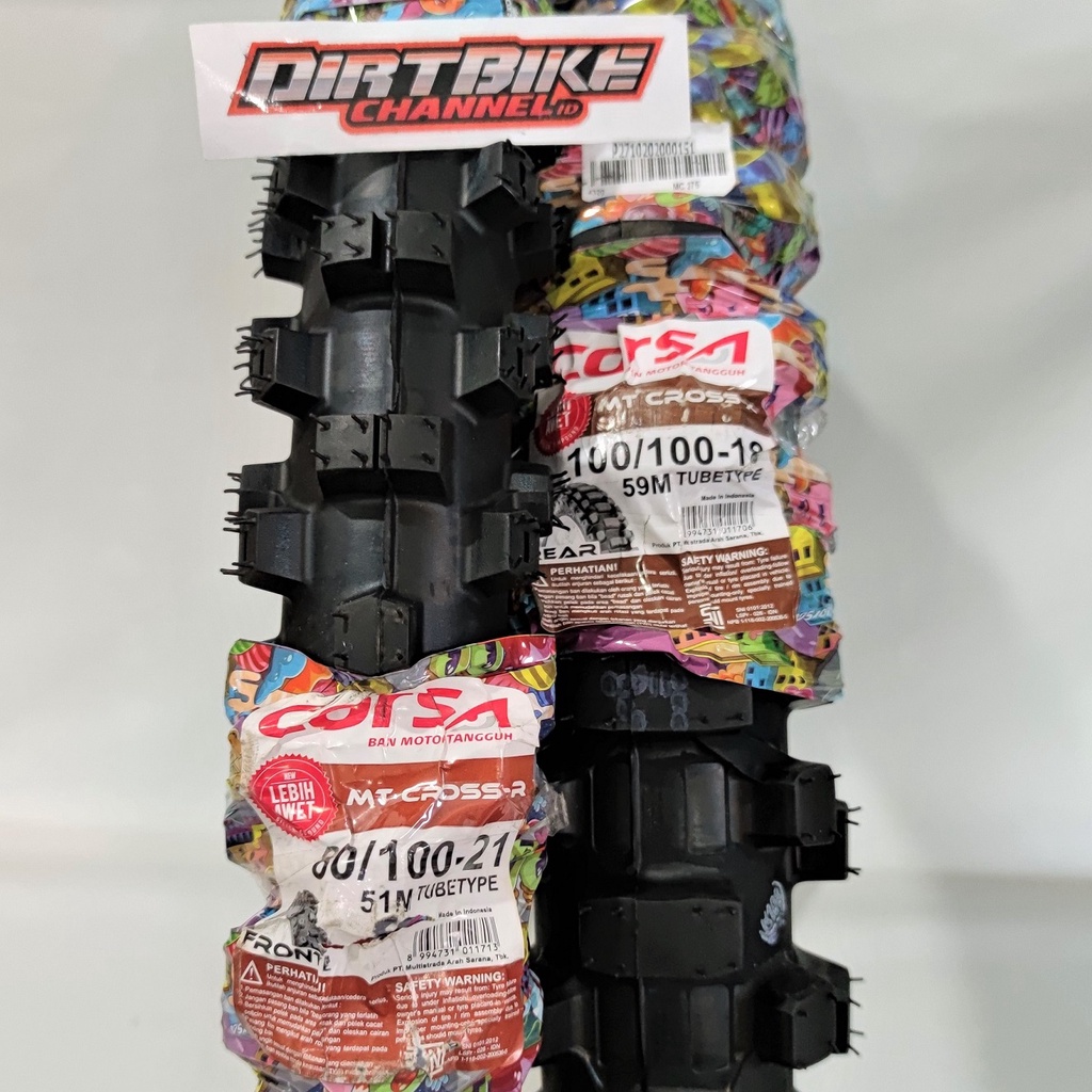 Ban Trail CORSA 18 21 SET Depan Belakang Ban CORSA MT CROSS KLX CRF WR KTM YZ
