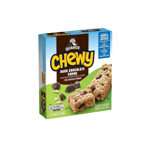 

(PO ) QUAKER CHEWY DARK CHOCOLATE CHUNK ISI 8 BAR