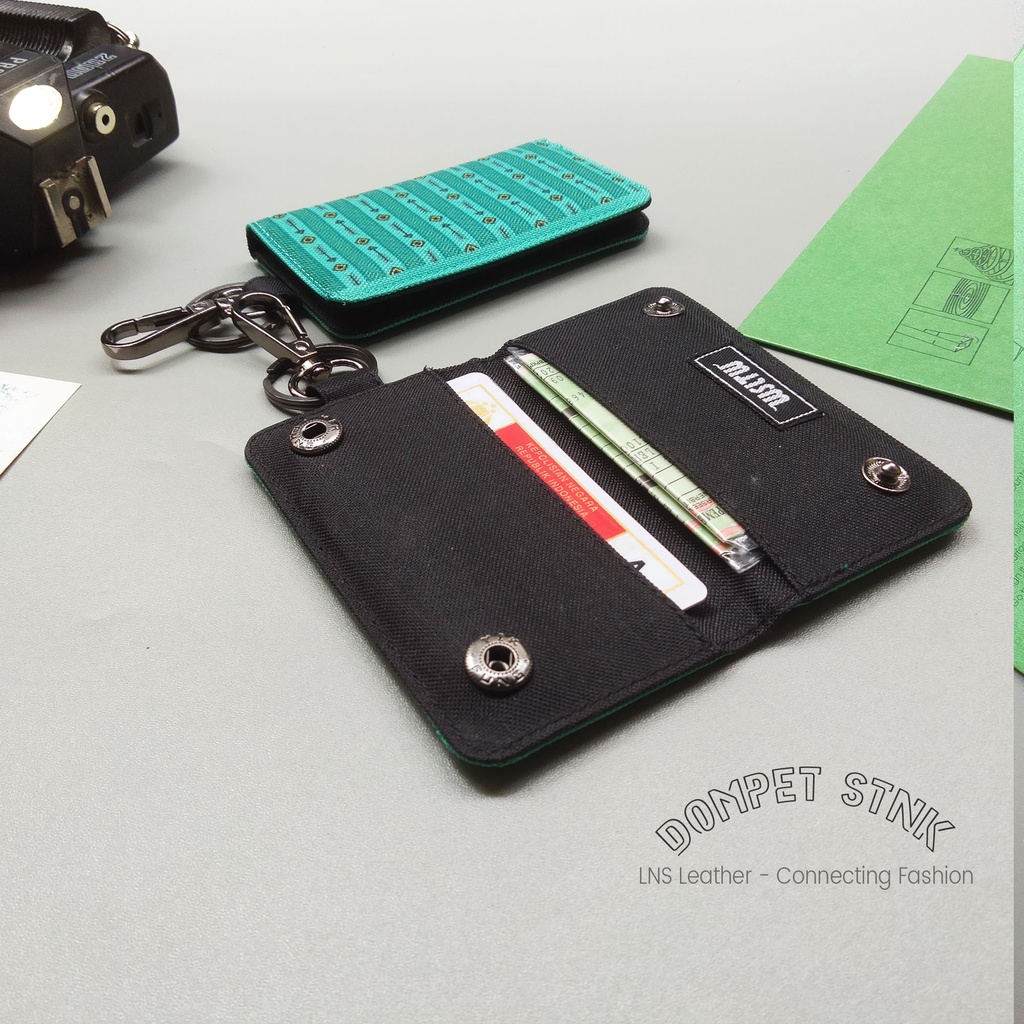 Dompet Stnk Kunci Mobil Gantungan Kunci Motor Keren Lipat 2 Key Wallet  - WSGK031