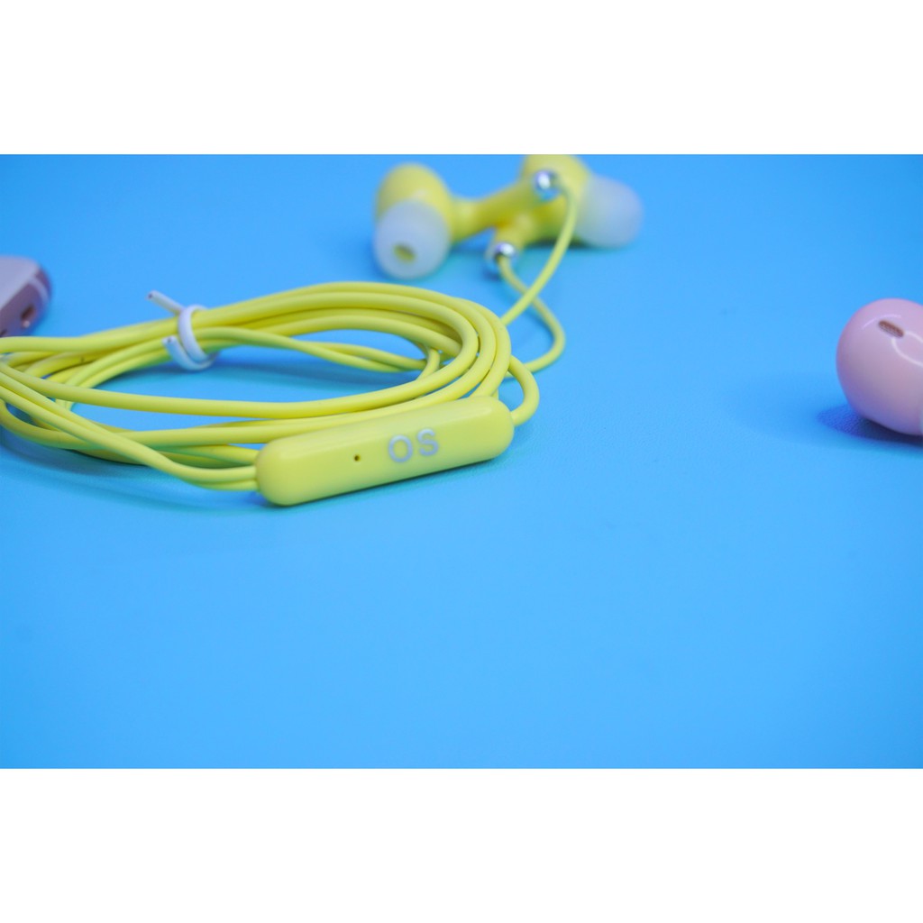 Earphone Headset Macaron Handsfree Wired HF H05 Extra Bass